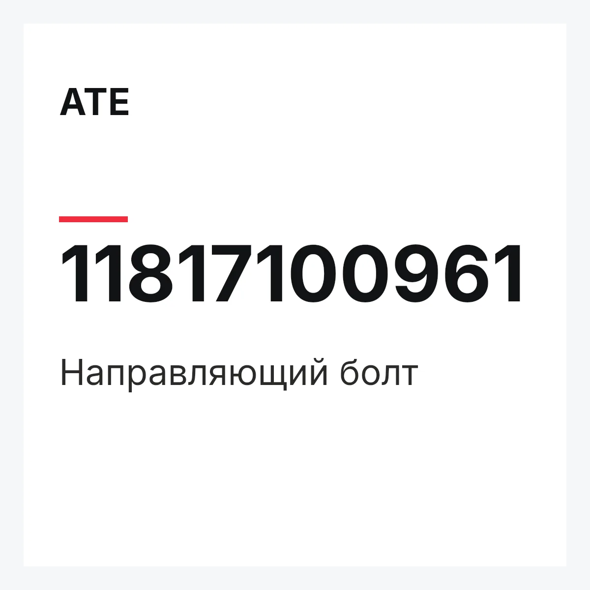 ATE 11817100961 — Направляющий болт